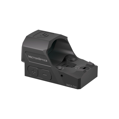 Frenzy-X 1×19×26 GenII - Vector Optics | Offenes Rotpunktvisier mit 3MOA Dot und seitlichen Bedientasten für einfache Helligkeitsregelung.