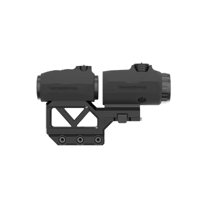 Vector Optics Magnifier Montage für Gewehre mit integriertem Flip-Magnifier, ideal für AR-Plattformen und taktische Zielsysteme.