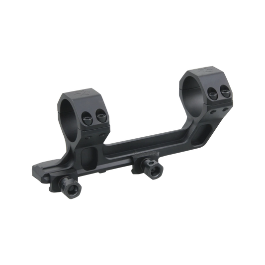 Cantilever Höhe 38mm 30mm AR Montierung in Schwarz aus CNC-gefrästem 6061-T6 Aluminium mit 0MOA Vorneigung für Optiken auf AR-Plattformen.