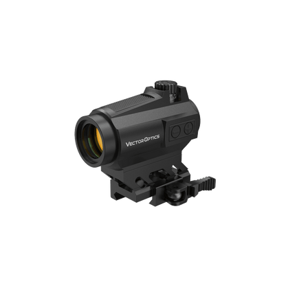 Vector Optics Maverick-II Plus mit Bewegungssensor und Schnellspannmontage, ideal für taktische Einsätze und sportliches Schießen.