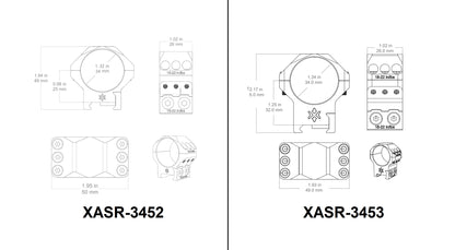 Alu-Ringe 34mm X-Accu | Diverse Grössen (XASR-3452 / XASR-3453)